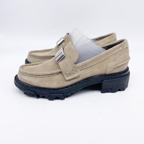 Rag & Bone Women's Shiloh 2.0 Loafers Lug Sole Tan Suede Size EU 35 US 5.5 - Picture 2 of 13